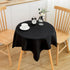 2 Pack 36X36 Inch Small Square Table Cloth Black Washable Fabric Tablecloth Polyester Solid Table Cover for Night Stand