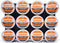 Adhesive Wall Mounted 12 Slot Coffee Pod Holder - Space Saving Organizer Rack Compatible with K Cups for Kitchen