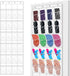 24 Pockets Hanging Shoe Organizer, Large Clear Pockets Over the Door Pantry Organizer for Closet