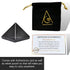 Black Agate Pyramid Crystal Healing Stones - 1" Natural Stone Pyramid Figurine for Meditation, Reiki, Chakra Balancing
