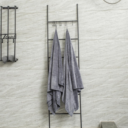 JML Set 4 Pack (30" 60"), Bath Towels for Adult Body, Large Microfiber Bath Towels x Lightweight & Soft Absorbent