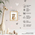 Safari Baby Animals Nursery Decor Art, Set of 4 UNFRAMED Wall Prints, 8x10