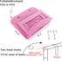 VERONLY Over The Door Hanging Organizer, 5 Large Pockets, Wall Mount Pantry Storage, Pink
