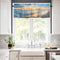 Hostline Valances Curtains for Living Room Beautiful Sunset Seascape Waves and Beach Semi