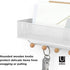Umbra Estique Entryway Organizer – Great for Storing Keys, Small Accessories, Mail, Wallets and More, White Finish