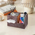 Countertop,End Leather Square Tissue Box Cover with Storage Tray,Cube Tissue Box Holder,Modern Facial Paper Organizer