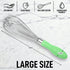 Zulay Kitchen 12 Inch Stainless Steel Balloon Whisk, Heavy Duty Wire Whisk with Non-Slip Silicone Handle for Blending