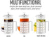 OVENTE French Press Coffee Maker, 34 Ounce, Stainless Steel Filter System, Borosilicate Glass