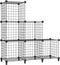 AWTATOS Wire Cube Storage Organizer, Closet Organizers and Storage, Metal 6 Cube