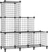 AWTATOS Wire Cube Storage Organizer, Closet Organizers and Storage, Metal 6 Cube