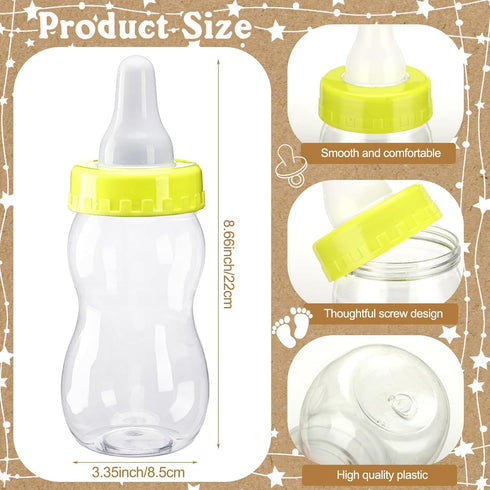 50 20 750 ml 400 Syhood Kraft Baby Shower Games Guess How Many Pacifiers Rustic Game Sign Small Guessing Games HB