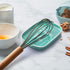 Turquoise Spoon Rest for Stove Top, DAYYET Teal Ceramic Large Holder, Heat-Resistant Cooking Utensil Rest for Kitchen