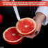 Grapefruit Knife with Curved Serrated Blade, Small Kitchen Cutter for Fruit Slicing, Stainless Steel Knife