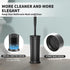 Set 1 Set) UPTRONIC Toilet Brush, Toilet Bowl Brush with Extra Long Handle Durable Bristles Toilet Scrubber and Covered