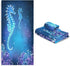 Sets,Dreamy 3-Piece 1 1 1 Set 3 ALAZA Towel Bathroom Glowing Seahorse Towels Bath Towel Washcloth Hand Towel, Bath