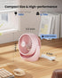 Gaiatop Air Circulator Fan, Portable 5-Inch Desk Fan with 3 Speed and 360° Adjustable Tilt for Home and Office