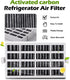 Refrigerator Air Filter Replacement for Whirlpool, W10311524, AIR1, Maytag, Kitchenaid, and Jenn-Air, FreshFlow Air Filter, Effective Filtration with Activated Carbon Filter (6 Pack)