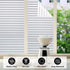 DUOFIRE Window Film Blinds Pattern Privacy Window Film, Static Cling, 23.6 x 78.7 inch