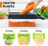 Vegetable Chopper - Pro Onion Chopper, 14 in 1 Multifunctional Food Chopper with 8 Blades and Container (Grey)