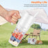 Portable Blender for Shakes and Smoothies, 16 Oz Personal Size Blender with 6 Blades, USB Rechargeable for Travel,