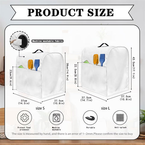 Hummingbird Flower Stand Mixer Cover, Stylish Kitchen Appliance Dust Covers, Waterproof and Stain Resistant