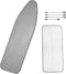 Dalykate 15x54 Ironing Board Cover and Pad - Elastic Edge, Scorch and Stain Resistant Thick Padding with Fasteners