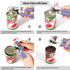 Manual Can Opener with Magnet, Handheld Can Opener with Sharp Blade and Effort-Saving Knob, Purple Color
