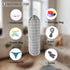 SYIPO Plastic Bag Holder, Wall Mount Organizer for Grocery Storage with Drawstring (Check Gray)