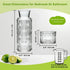 TANMESSO Set, 21.6 Oz 6 Oz Mouthwash Dispenser, Bedside Water Carafe with Cup And Glass Mouth Wash Dispensers