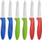 Paring Knife Set of 6 PCS, 3.5 Inch Stainless Steel Fruit & Vegetable Knives, Comfortable Multi-Color Handles