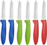 Paring Knife Set of 6 PCS, 3.5 Inch Stainless Steel Fruit & Vegetable Knives, Comfortable Multi-Color Handles