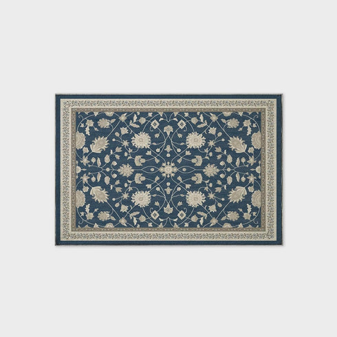 EVERGRACE 2x3 Area Rugs for Entryway, Boho Floral Faux Wool Indoor Outdoor Small Washable Rugs for Home Decor