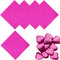 100PCS Rose Foil Candy Wrappers, 4 x 4 Inch for Chocolate Bar Wrappers, DIY Candies, Cake