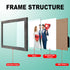 RPJC 5x7 Picture Frames, Solid Wood High Definition Glass for Table Top Display and Wall Mounting