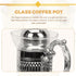 Gadpiparty Heated Coffee Pot, Turkish Coffee Machine, Ceramic Teapot, Glass Water Kettle