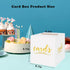 White Card Box - Cardboard Box for Birthday, Bridal, Baby Shower, Graduation, Funeral, Gold Card Box with Slot