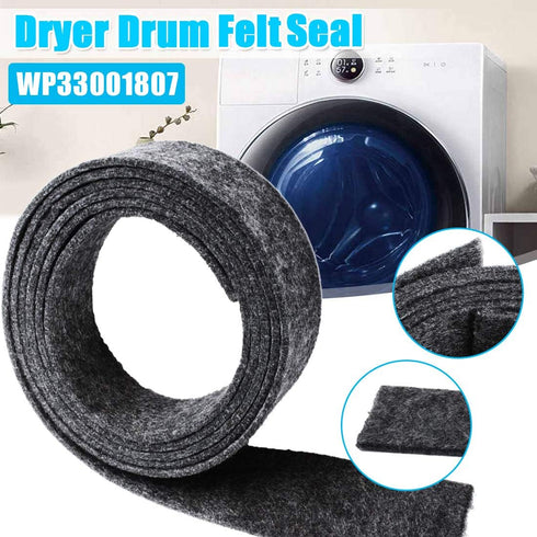 33001807 Dryer Drum Felt Seal Kit (2 Packs) - Exact Fit for Whirlpool May-tag, Replaces AP4043269 AH2035631