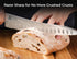 8 Inch Offset Piklohas Resharpenable Bread Knife for Homemade Bread, Serrated Sourdough Knife with Handle, Innovative