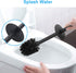 2 BGL Stainless Steel Toilet Brush with Holder, Black Bristle Heads