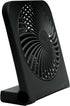 Treva 5-Inch USB & Battery Powered Desk Fan, Two Cooling Speeds, Adjustable Tilt, Durable Small Fan for Cubicle (Black)