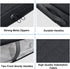 Under Bed Storage Containers, 4-Pack Large Bags Organizer with Clear Window and Handles for Bedding, Clothes, Black