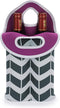 Hipiwe Wine Carrier Tote Bag for 2 Bottles - Neoprene Wine Bottle Holder