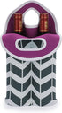Hipiwe Wine Carrier Tote Bag for 2 Bottles - Neoprene Wine Bottle Holder