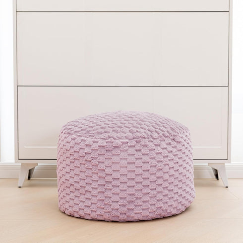 20x20x12 Inches Asuprui Pouf Ottoman Unstuffed Floor Pouf Ottoman Foot Rest Round Poof Seat Floor Bean Bag Chair