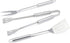 4-Piece Set Amazon Basics Stainless Steel BBQ Grilling Tool with Carry Bag, Rust-Resistant, Dishwasher Safe