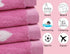 ORIGINAL KIDS 6 Set 2 2 2 100% Piece Towel - Bath Time Hearts - Bath Towels, Hand Towels, Washcloths - Cotton Jacquard