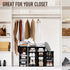 5-Tier Closet, TRZZ Small Shoe Rack, Vertical Narrow Stackable Organizer with Removable Partition, Efficient Shoe