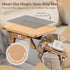 3.5"-13.5" Couch Armrest Table, Foldable Bamboo Sofa Arm Tray for Couch with a Non-Slip Pad, Clip On Couch Arm Table