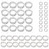 (48 Pack) Baseball Display Stand, Clear Baseball Ring, Round Display Stand for Golf Ball, Softball, Marbles