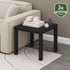 1-Pack, Furinno Classic Homey Square Parsons Side End Table, Black